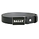 BALLY 配色字母徽標方型釦式雙面用牛皮腰帶(黑色) product thumbnail 1