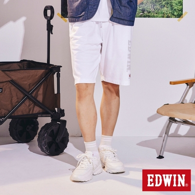 edwin 復古運動短褲-男-米白色