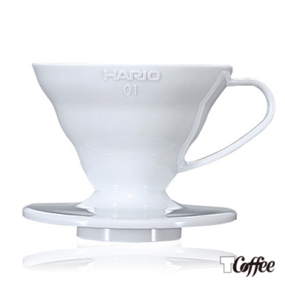 TCoffee HARIO-V60白色01磁石濾杯