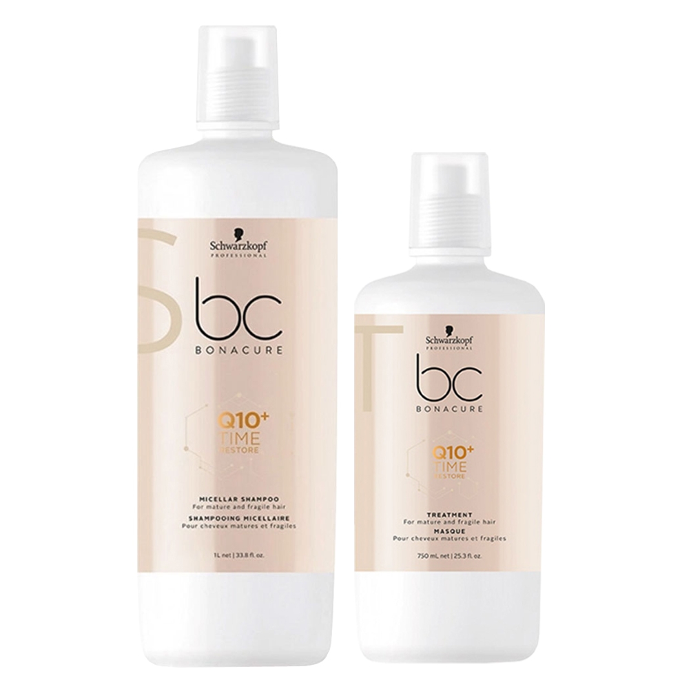 [好評加開] Schwarzkopf施華蔻 新Q10青春凝時洗護組(洗1000+膜750ml)