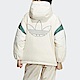 Adidas Clr Block Down [HS9518] 女 連帽羽絨外套 運動 休閒 保暖 舒適 國際版 米綠 product thumbnail 1