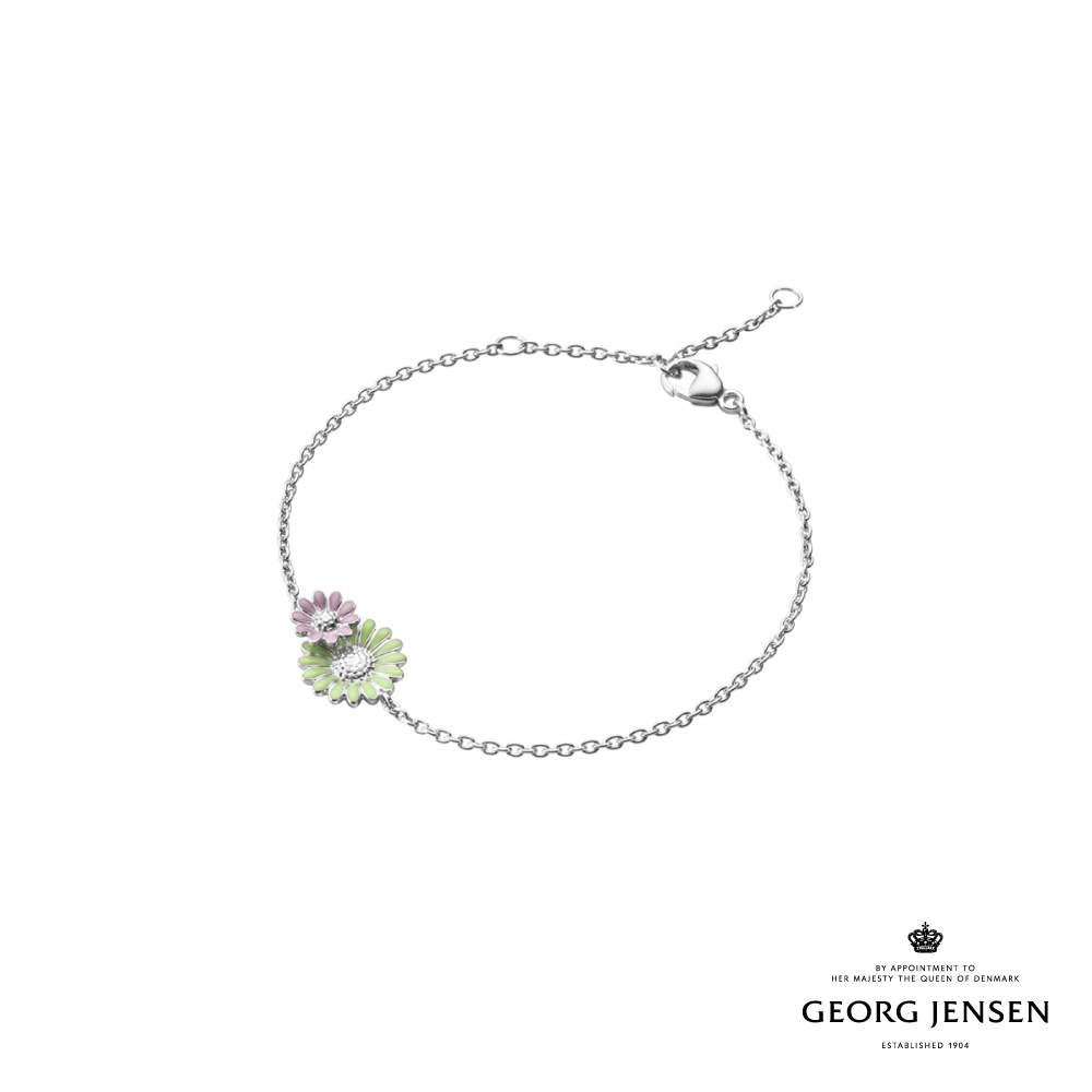 Georg Jensen 喬治傑生 DAISY 手鏈-純銀電鍍銠