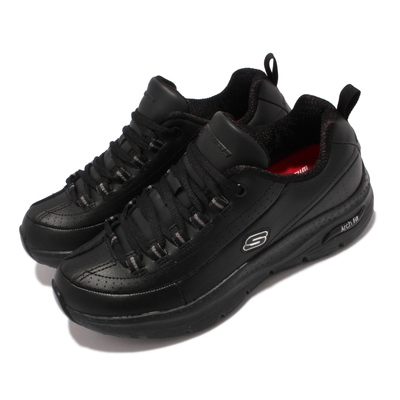 Skechers 休閒鞋 Arch Fit SR Wide 寬楦 女鞋 耐油 防滑 專利緩震鞋墊 支撐 舒適 黑 108053-WBLK
