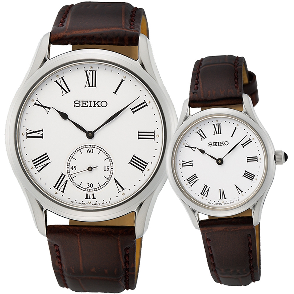 SEIKO精工 CS 城市情侶手錶 對錶(SRK049P1+SWR071P1)