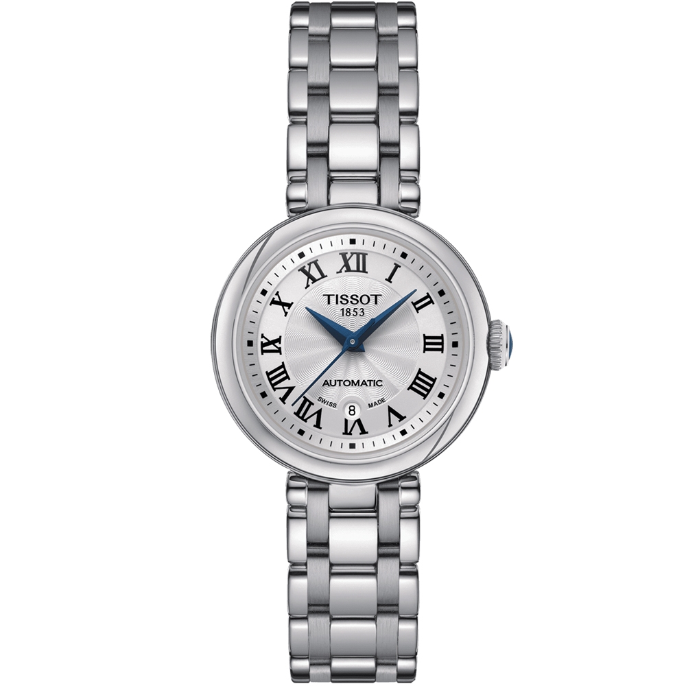 TISSOT 天梭 官方授權 Bellissima 浪漫邂逅羅馬時尚機械錶-T1262071101300