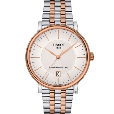 TISSOT 天梭 官方授權 Carson 經典機械錶 送禮推薦-40mm T1224072203101