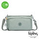 Kipling 優雅柔霧綠前袋拉鍊長形肩背包-MYRTE product thumbnail 1