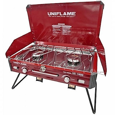 UNIFLAME U610336 瓦斯雙口爐 US-1900 台灣限定紅