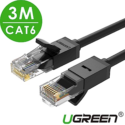 綠聯 CAT6網路線 黑色 3M