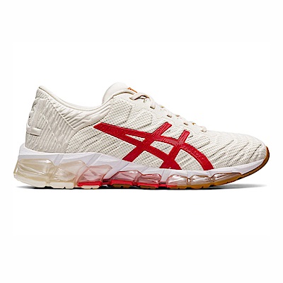 Asics Gel-quantum 360 [1022A223-100] 女鞋 運動 休閒 慢跑 舒適 輕量 吸震 米紅