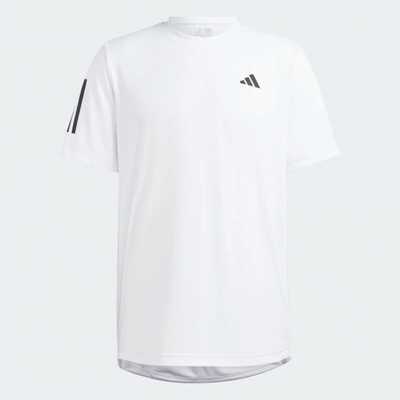 adidas 上衣 男款 短袖上衣 運動 CLUB 3STR TEE 白 HS3261