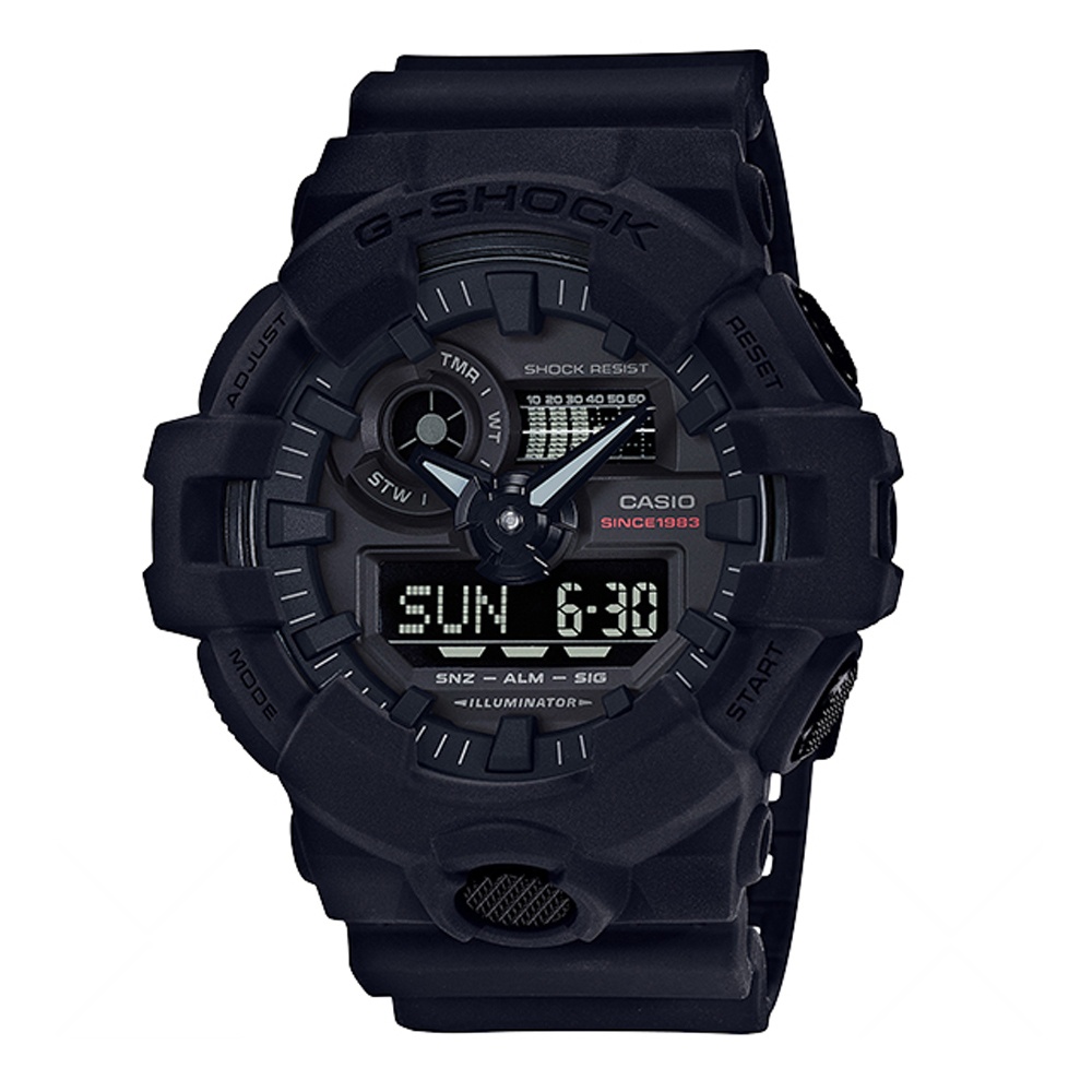 G-SHOCK 35周年紀念款-宇宙震撼新誕生霧面磨砂黑概念(GA-735A-1A)-53mm