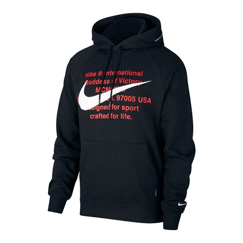 NIKE AS M NSW SWOOSH HOODIE PO FT 男 連帽上衣 黑 CJ4864010