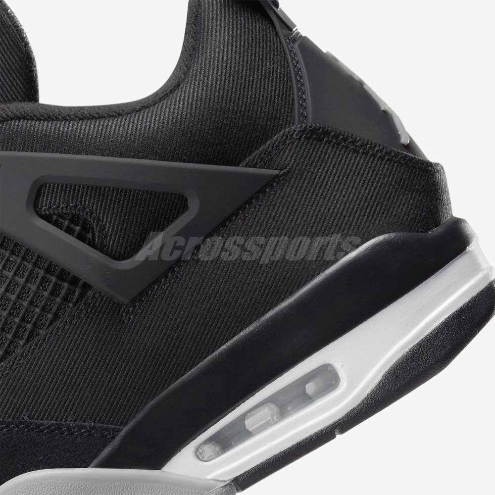 Nike 休閒鞋Air Jordan 4 Retro SE Black Canvas 黑4代小阿姆男鞋