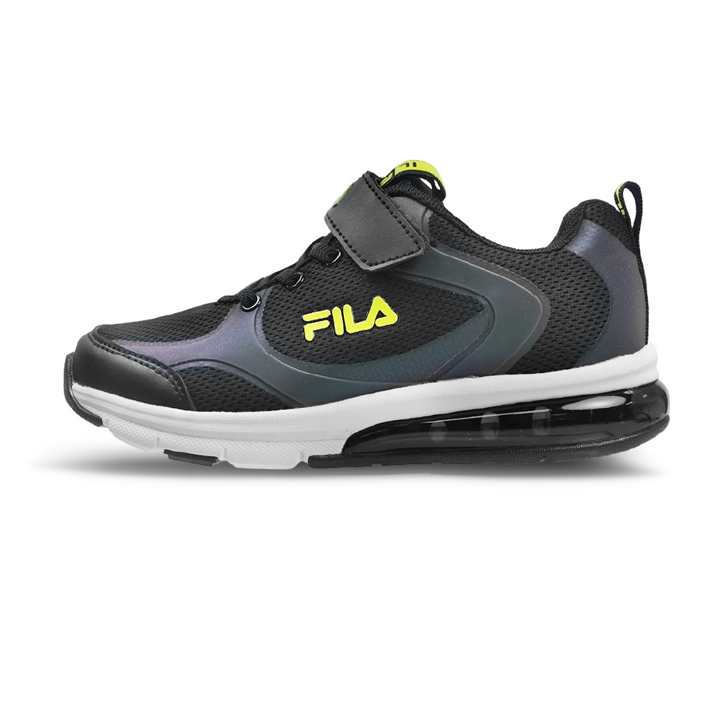 【FILA】美好運動 FILA童鞋 輕量運動鞋 特價（3-J415X-093/3-J412X-707/3-J411X-991 ） (3-J415X-006反光大氣墊黑黃)