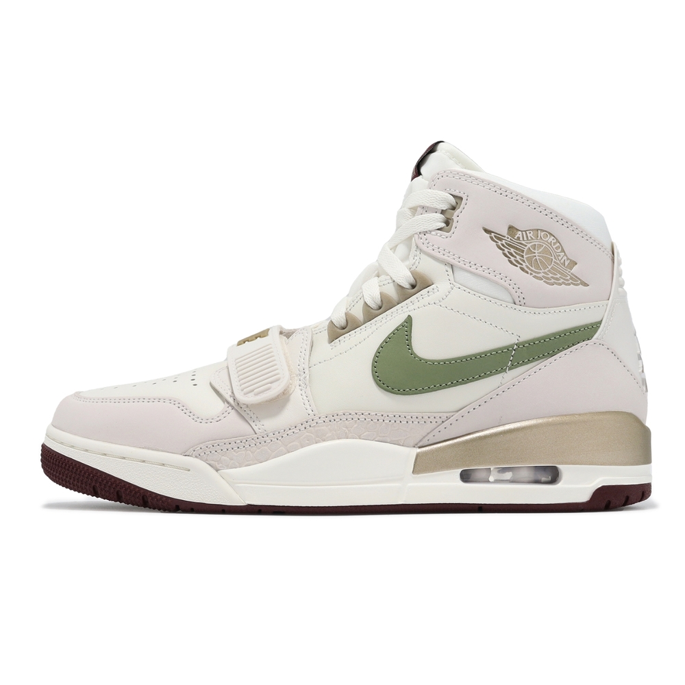 Nike 休閒鞋Air Jordan Legacy 312 男鞋卡其綠氣墊爆裂紋荔枝皮喬丹