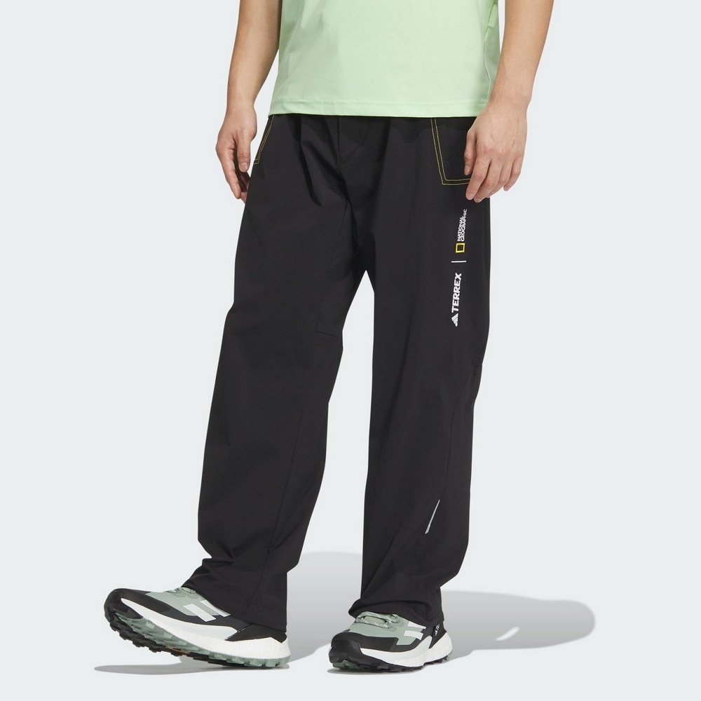 ADIDAS NATGEO WV PANT 男運動長褲-黑-IS9528