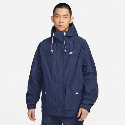 NIKE 外套 男款 運動連帽外套 AS M NK CLUB BANDON JKT 藍 FN3109-410