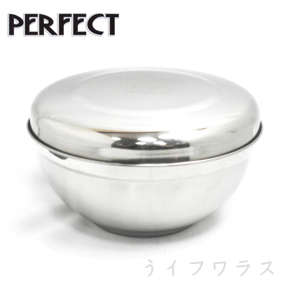 PERFECT 理想品味雙層隔熱碗(附蓋)-14cm-3入