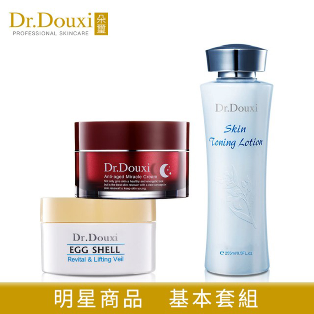 Dr.Douxi朵璽 卵殼膜100g+健康水255ml+熬夜霜50ml