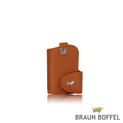 【BRAUN BUFFEL 德國小金牛】台灣總代理 魅惑 鑰匙包-杏仁巧克力色/BF508-103-SAL