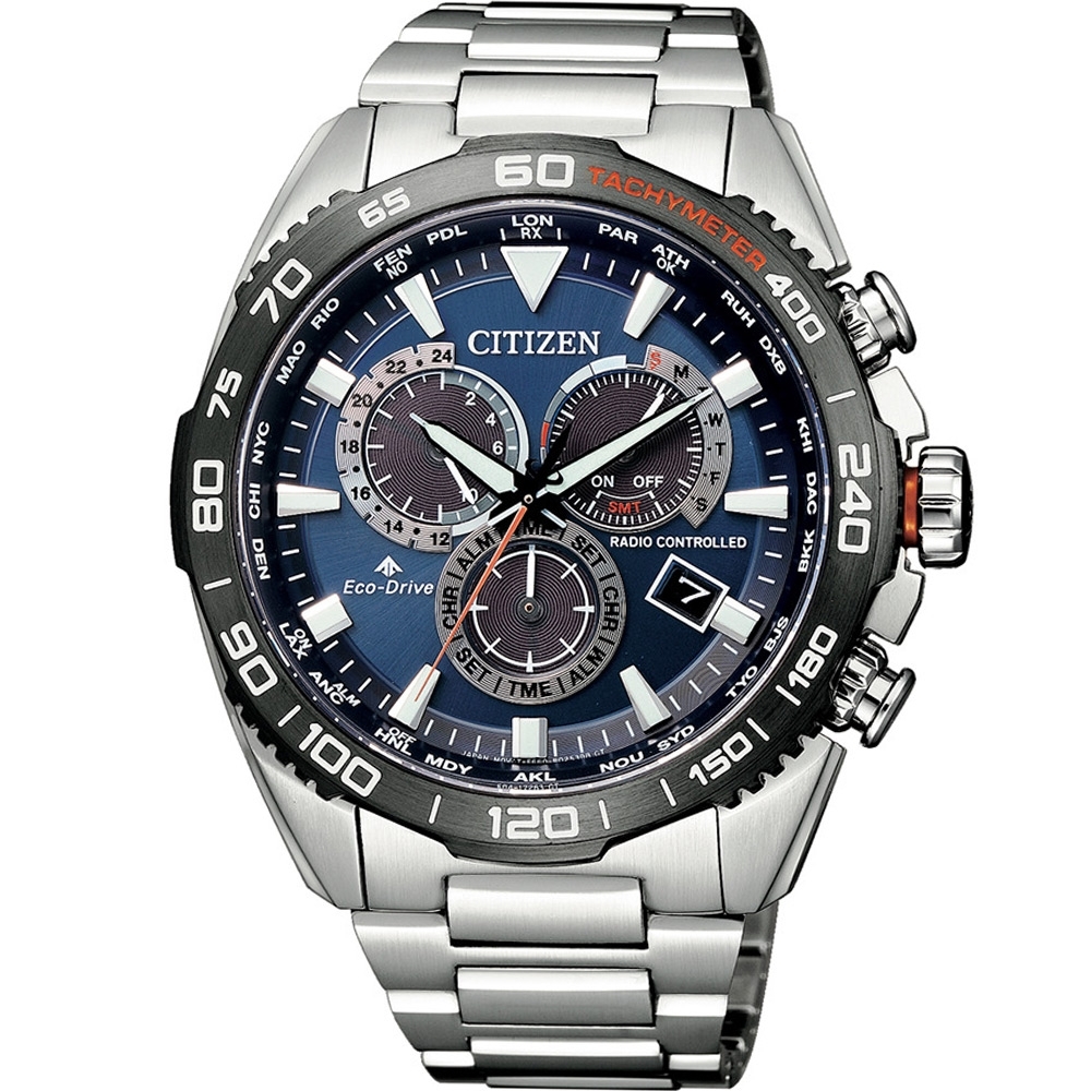 CITIZEN PROMASTER 極速時刻光動能電波錶(CB5034-82L)