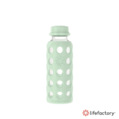 lifefactory 密封蓋玻璃水瓶265ml-淺綠(FLA-265-LGR)