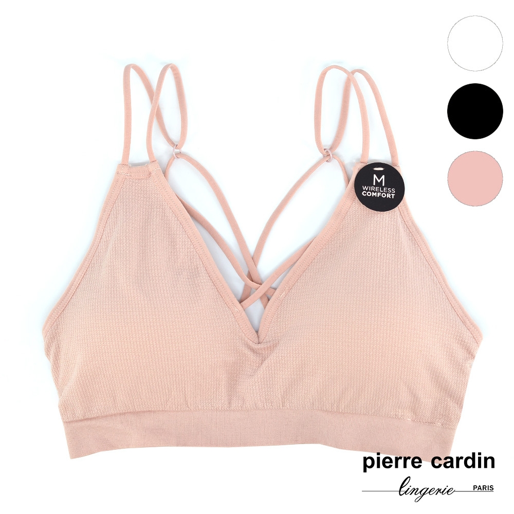 【pierre cardin 皮爾卡登女性內衣】羅紋多線條美背小可愛-淺粉