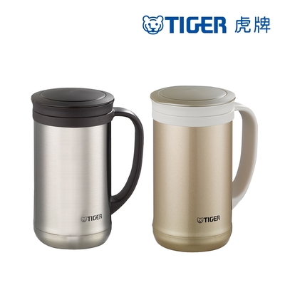 TIGER虎牌 500cc不鏽鋼保溫保冷辦公室杯_茶濾網(MCM-T05