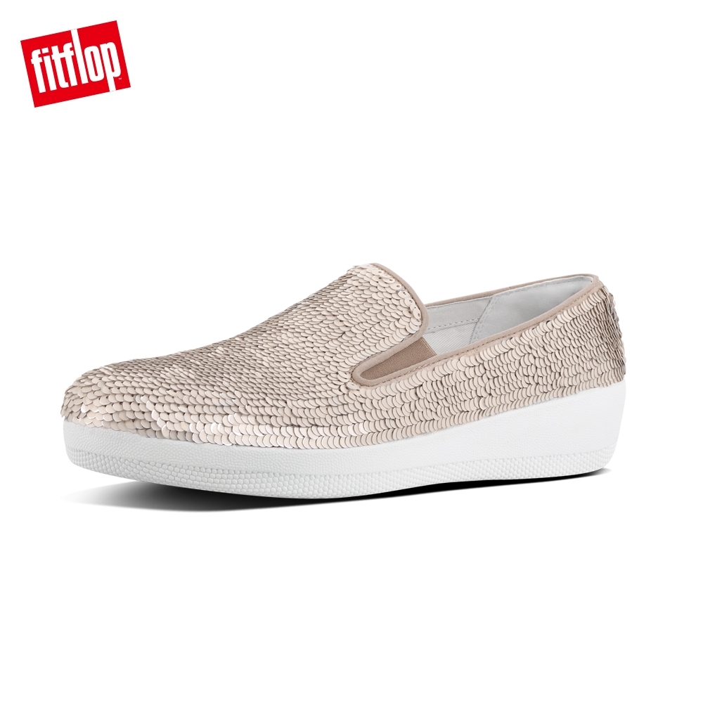 FitFlop SUPERSKATE SEQUINS LOAFERS 米白