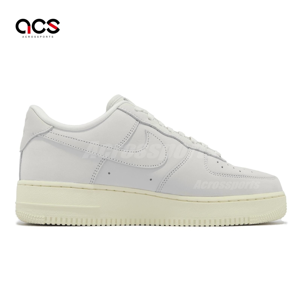 Nike 休閒鞋Wmns Air Force 1 PRM MF 女鞋灰奶油底AF1 低筒DR9503-100