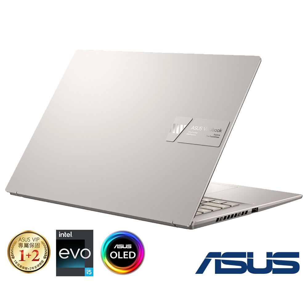 ASUS S5402ZA 14.5吋2.8K筆電(i5-12500H/16G/512G/Evo/晨曦灰/Vivobook