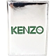 KENZO 幾何LOGO鏡面皮革護照夾(銀色) product thumbnail 1