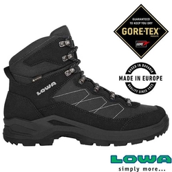 德國LOWA 男 歐洲製造 TAURUS PRO GTX 中筒防水透氣多功能健行鞋.登山鞋_黑