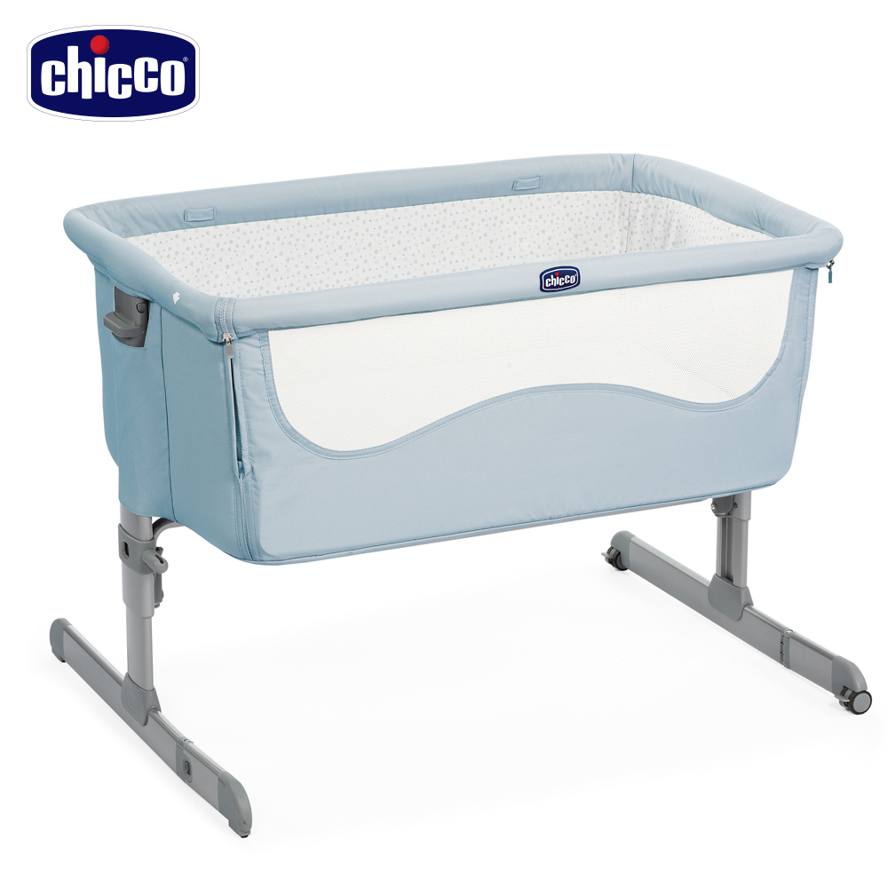 chicco-Next 2 Me多功能移動舒適床邊床-水漾藍 0m+適用