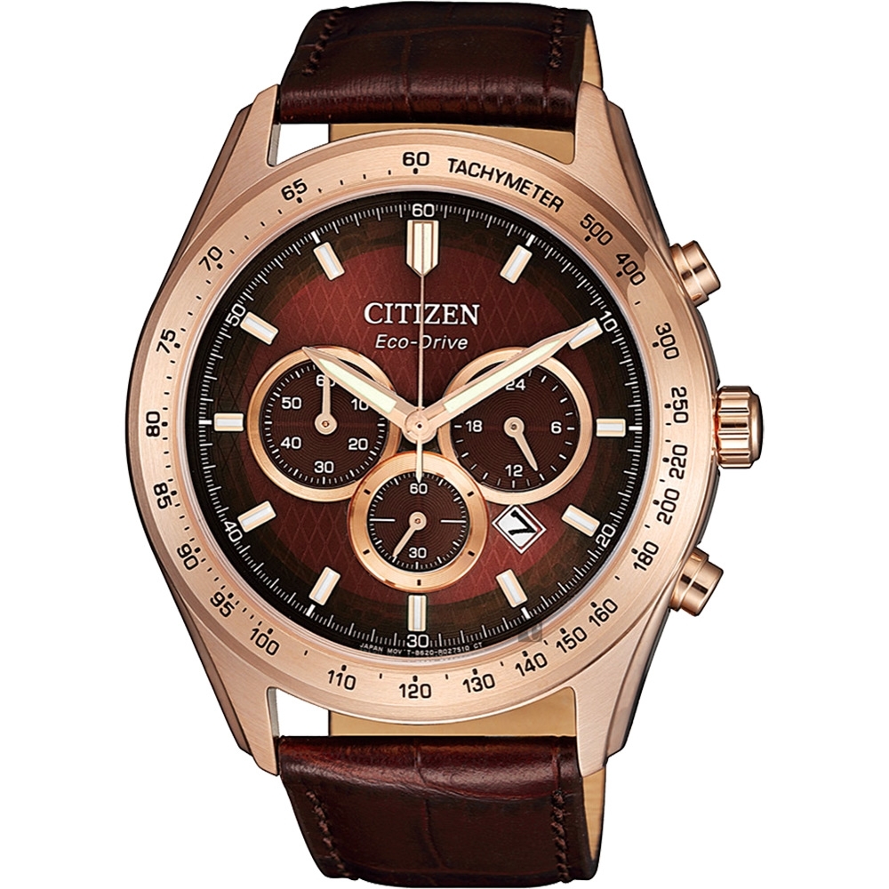 CITIZEN 星辰 情人節光動能計時手錶-44mm(CA4452-17X)