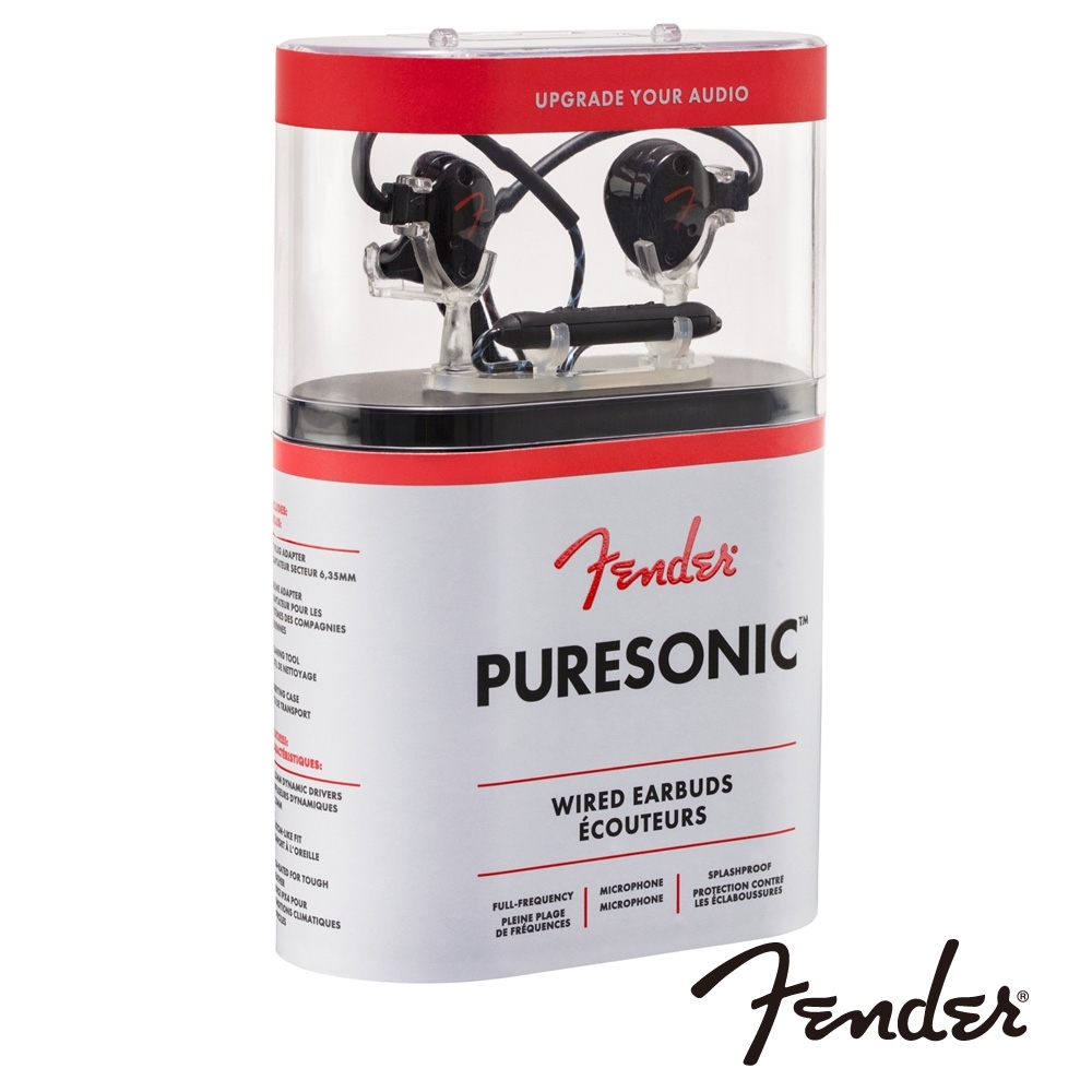 Fender PURESONIC 入耳式耳機 金屬黑