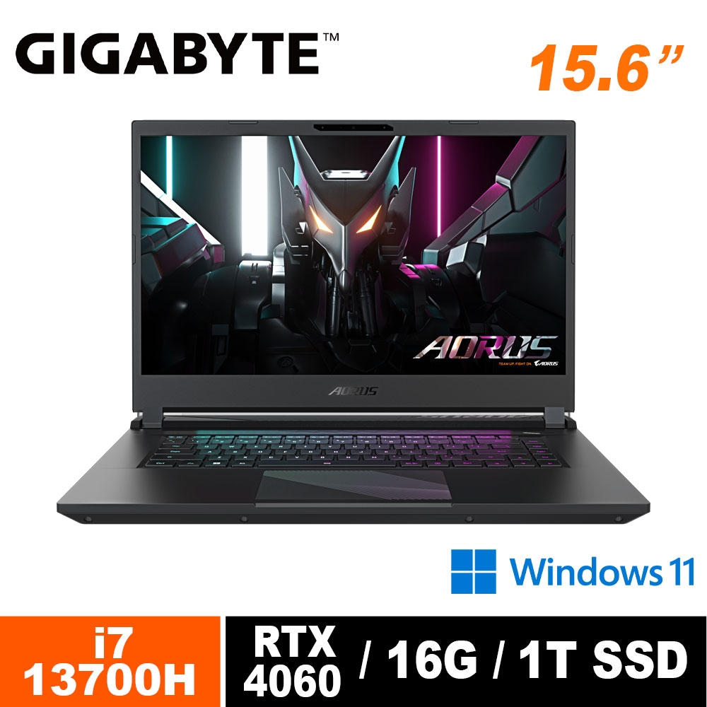 技嘉 AORUS 15.6吋 BKF 電競筆電 BKF-73TW754SH (i7-13700H/RTX4060/165Hz/16G/1TB SSD/Win11 Home/QHD/15.6)