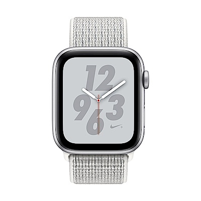 Apple Watch Nike  S4(GPS)44mm 銀色鋁金屬錶殼 白色錶環