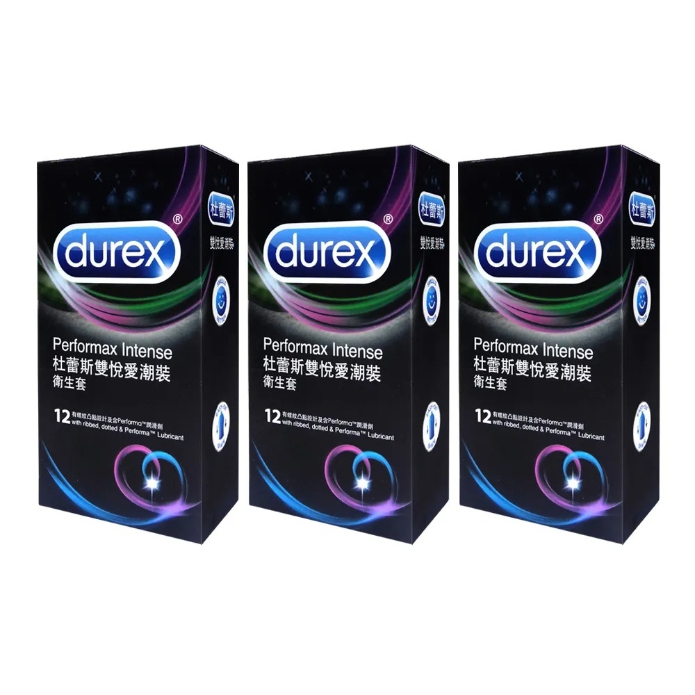 Durex杜蕾斯 雙悅愛潮 保險套(12入X3盒)(快速到貨)