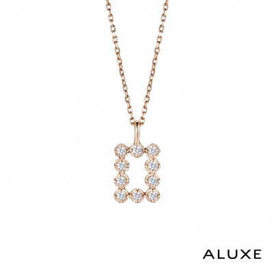 ALUXE 亞立詩 10K金 鑽石項鍊 無盡閃耀 Shine系列(3款任選) NN0122 NN0123 NN0124