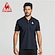 le coq sportif 法國公雞牌經典多色復古短袖POLO衫 男-丈青 product thumbnail 2