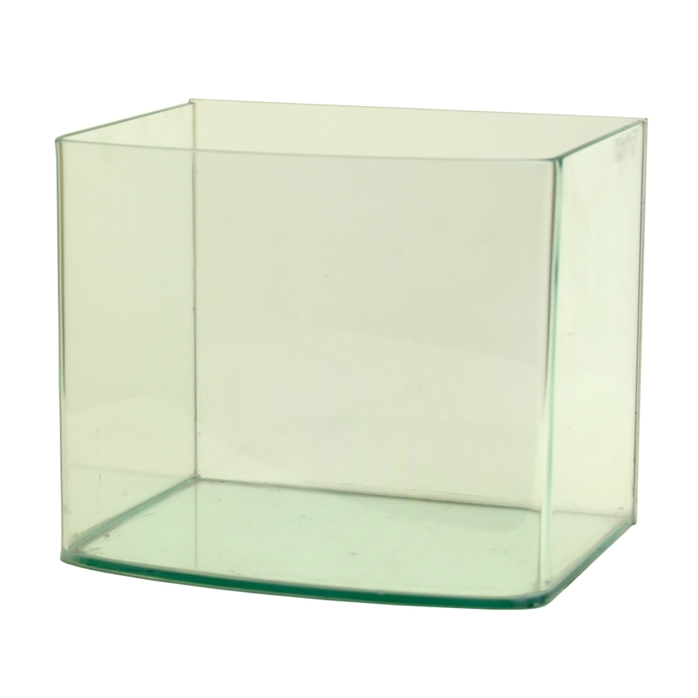 《極簡風格》圓滑弧邊海灣造型玻璃水族箱空缸-7吋