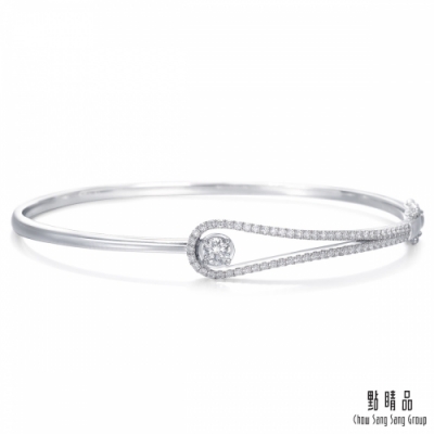 點睛品 50分 耀眼流星 18K金鑽石手環