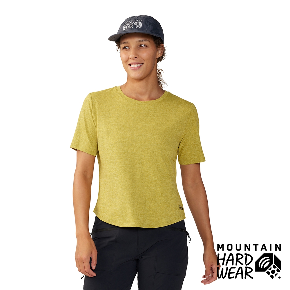 【Mountain Hardwear】Sunblocker Short Sleeve Women 防曬短版短袖排汗衣 女款 淺橄欖綠 #2067781