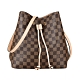 LV N40198 NEONOE棋盤格LOGO Damier Ebène帆布束口肩背斜背包(粉) product thumbnail 1