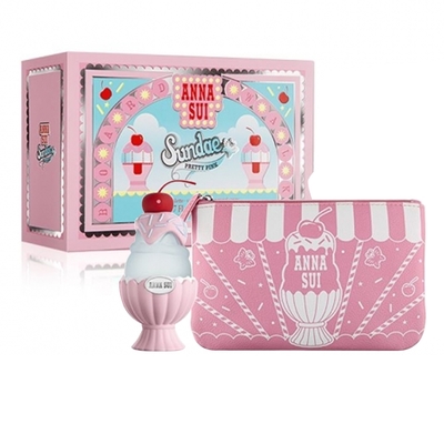 ANNA SUI 安娜蘇 果漾聖代粉紅禮盒(50ml+化妝包)-快速到貨