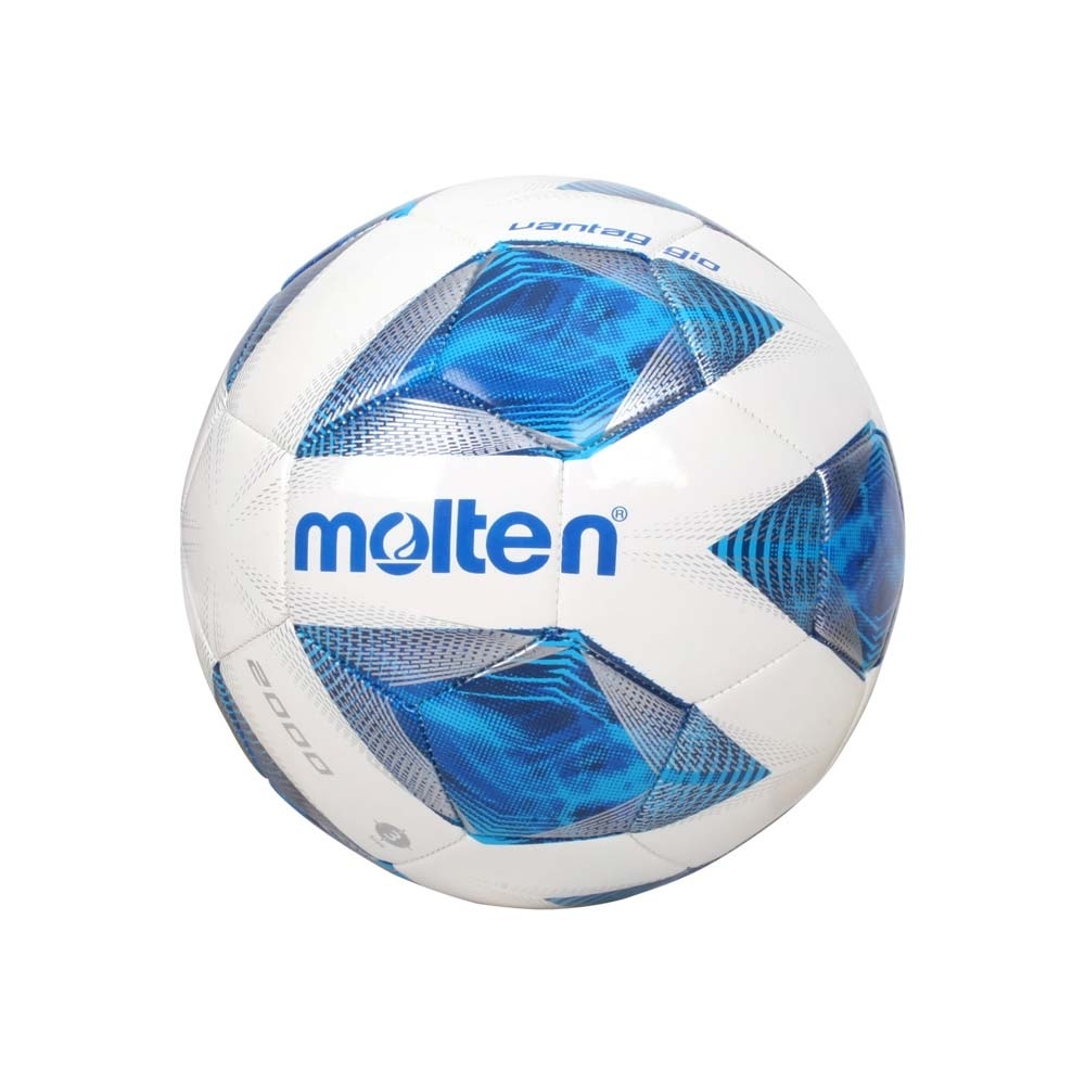 MOLTEN #3合成皮足球-訓練 3號球 兒童足球 亮皮 F3A2000 白藍銀
