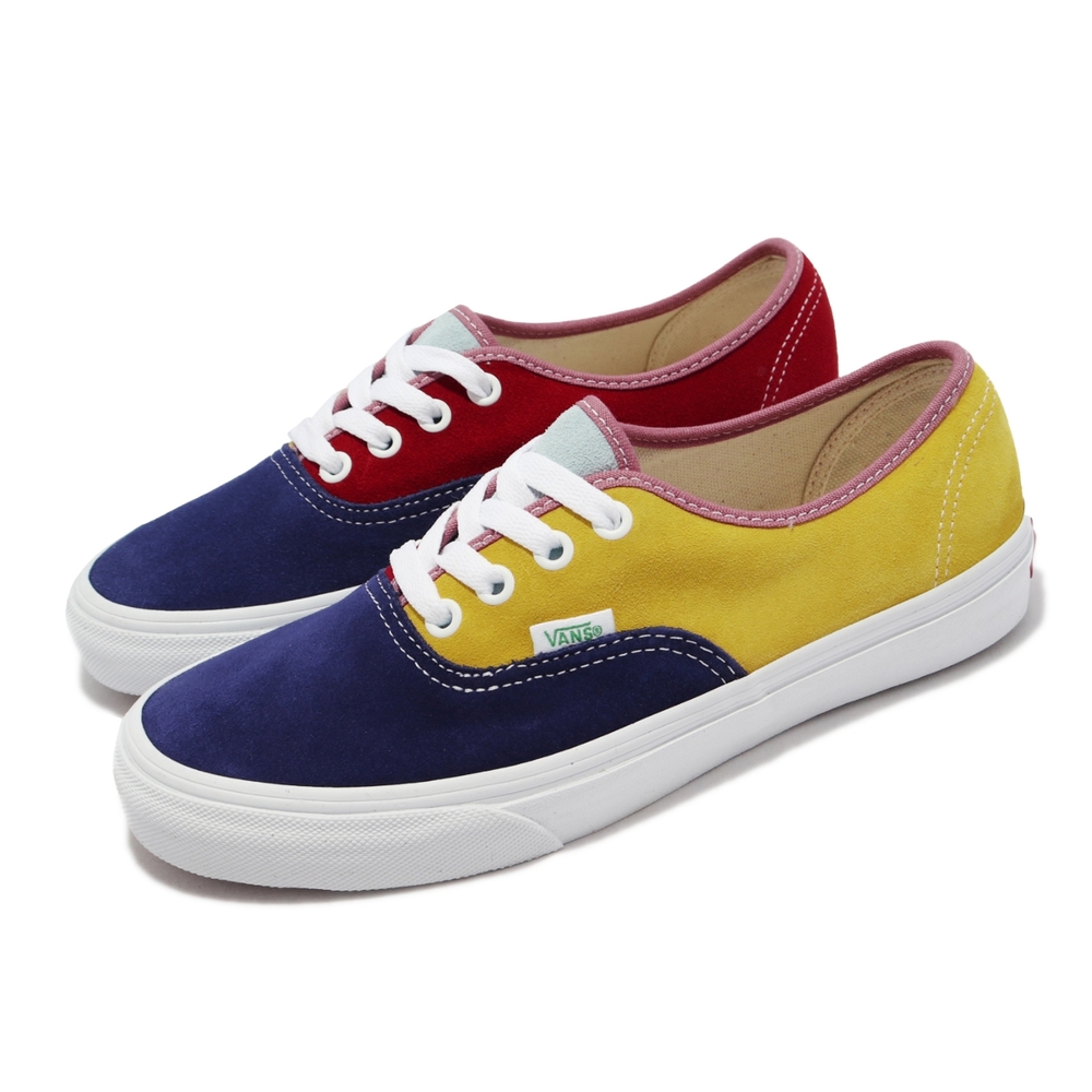 Vans 休閒鞋 Authentic 復古 經典 男女鞋 麂皮 亮色系撞色 抓地 耐磨 穿搭 多色 VN0A2Z5IWNY