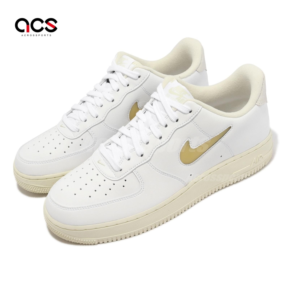 Nike 休閒鞋Air Force 1 07 LX 男鞋女鞋白AF1 仿舊奶油底爆裂紋復古